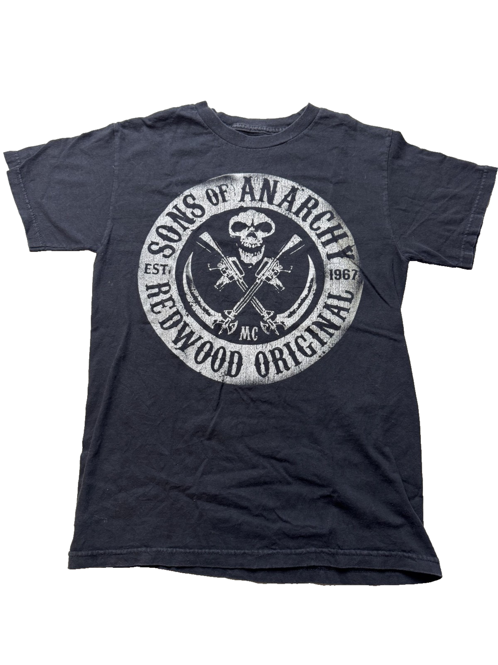 Sons of Anarchy Shirt Mens Small Black Redwood Original TV Show Graphic Tee